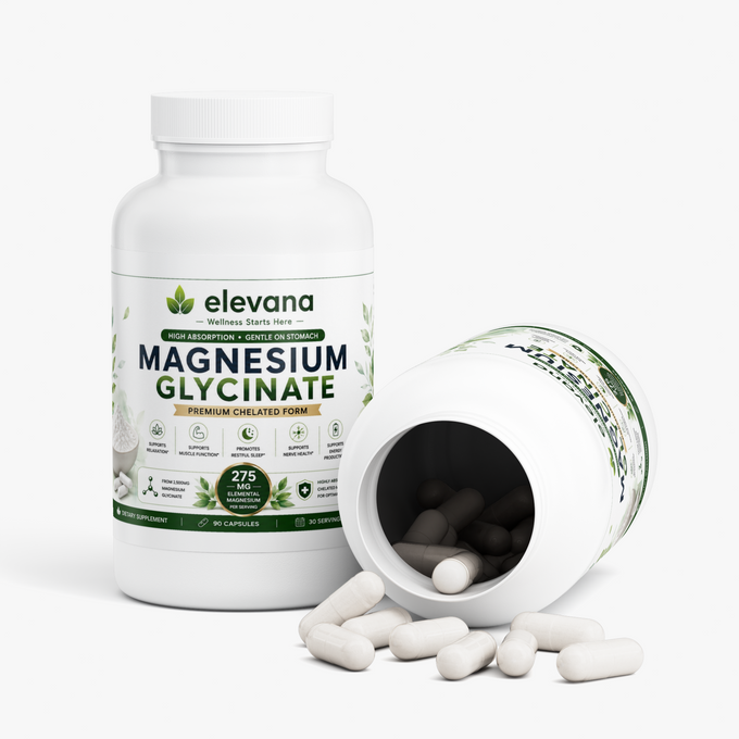 Elevana Magnesium Glycinate 275 mg per Serving, 90 Capsules