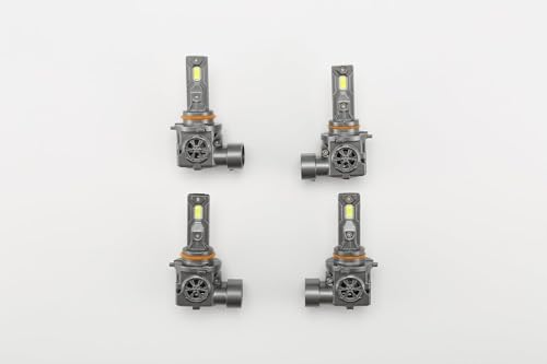 Latest 9005 9006 LED Bulbs, 100,000LM Brightness Hi/Low Beam, 85000+ Hours Long Service Life, 6500K Cool White, Real 1:1 Halogen Size 9005/HB3 9006/HB4 Fog Lights, Plug N Play, Pack of 2
