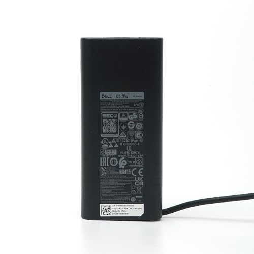 Dell 65W USB-C Laptop Charger,Latitude 5400 5410 5420 5430 5440 5450 Power AC Adapter with Power Cord Cable, Black, HA65NM190