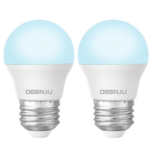 LED Refrigerator Light Bulb, 40 Watt Equivalent, 120V, Fridge Light Bulb 5000K Daylight White, A15 Appliance Bulb 5.5W for Freezer, 650LM, E26 Standard Base, 120V, Non-Dimmable, 2 Pack