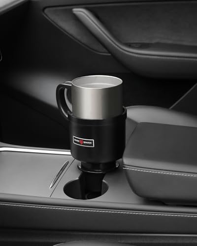 Upgraded Car Cup Holder Expander Adapter with Offset Adjustable Base, Compatible with Yeti 14/24/36/46oz Ramblers, Hydro Flasks 32/40oz, Other Large Bottles Mugs in 3.5"-4.0", 1 Pack