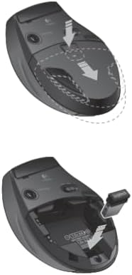 Logitech M705 Marathon Wireless Mouse, Gaming Mouse Wireless, 2.4 GHz USB-A Receiver, 5-Programmable Buttons, 3-Year Battery, PC, Mac, Laptop, Chromebook - Black
