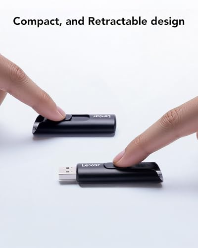 Lexar 64GB 3-Pack Flash Drive A30E USB 3.2 Gen 1, USB Drive up to 100MB/s, Storage Expansion and Backup for PC and Mac Systems
