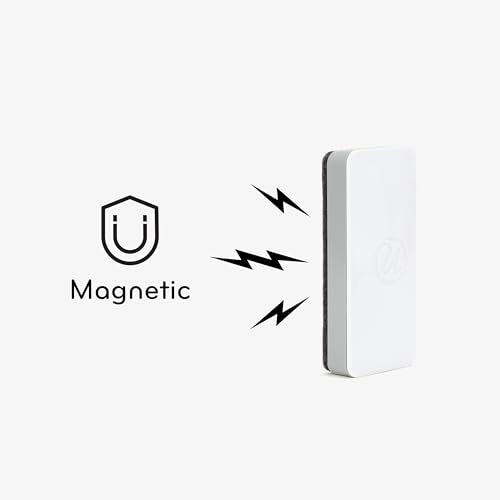 U Brands Magnetic Dry Erase Board Felt Eraser, 2"x5"x1", White, Lightweight Modern Design