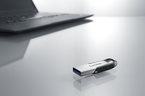 SANDISK 128GB Ultra Flair USB 3.0 Flash Drive, SDCZ73-128G-G46, Black