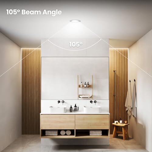 Feit Electric BR30 LED Flood Light Bulb, 65W Equivalent, Dimmable, 5CCT, Adjustable White, 650 Lumens, Indoor/Outdoor Residential & Commercial Use, 17,000-Hour Lifespan, BR3065DM5CCTCA15K/6, 6-Pack