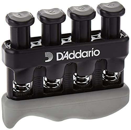 D’Addario Varigrip Hand Exerciser–Improve Dexterity and Strength in Fingers, Hands, Forearms- Adjust Tension Per Finger– Simulated Strings Help Develop Calluses- Comfortable Conditioning