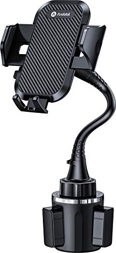 andobil Upgraded 15" Cup Holder Phone Holder, 【Solidest & Adjustable】 Military-Grade Long Gooseneck Cup Phone Holders for Your Car Truck, Car Phone Holder for iPhone 17 Pro Max 16 15 14/Samsung/Pixel