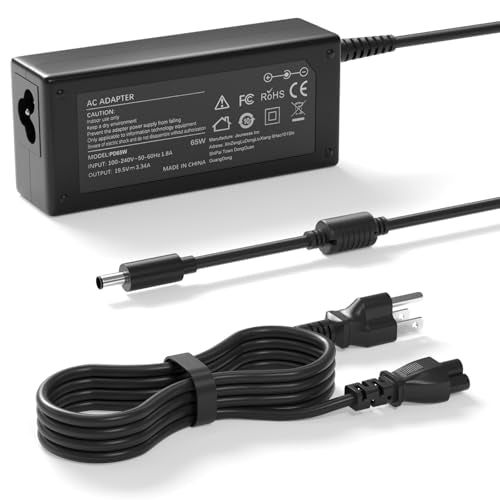 65W Charger Compatible with Inspiron 15 3520 3511 3530 3535 3501 3525 3000 3510 3540 3195 3520 5400 7590 3511 Laptop Power Supply Cord(Only for 4.5mmx3.0mm