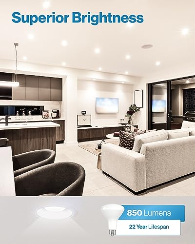 Sunco 12 Pack BR30 Light Bulbs LED, Recessed Can Light Bulbs, Indoor Flood Bulb, 850 LM, 11W (65W Equivalent), 3000K Warm White, Dimmable, E26 Base, for Home, Kitchen, Bedroom UL