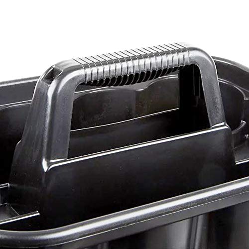 Rubbermaid Commercial Products Deluxe Carry Caddy for Take-Out Coffee/Soft Drinks Postmates/Uber Eats/Food Delivery Cleaning Products Sports/Water Bottles Black