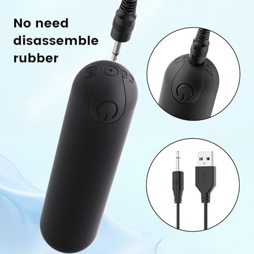 Handheld Electric Back Massager - Mini Waterproof&Rechargeable Handheld Deep Tissue Neck Black