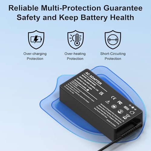 XOUBZ 90W Universal Laptop Charger Compatible with HP Lenovo Dell Acer Asus Toshiba IBM Fujitsu Notebook Ultrabook Chromebook Computer Charger AC Adapter Power Cord with 16 Tips