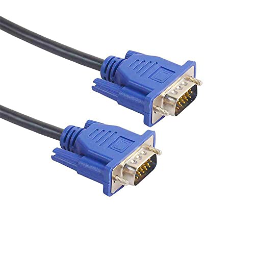 EKYLIN VGA Cable, 1.5m/5Feet Male to Male Video Extension Cable Adapter for Computer PC to Monitor Screen Projector with Socket Port