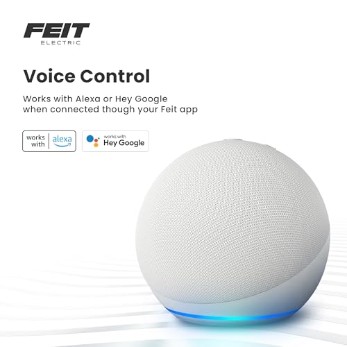 Feit Electric OM60/RGBW/CA/AG/3 60 Watt Equivalent WiFi Color Changing and Tunable White, Dimmable, No Hub Required, Alexa or Google Assistant A19 LED Smart Light Bulb, 3-Pack, Rgbw Multicolor, 60W
