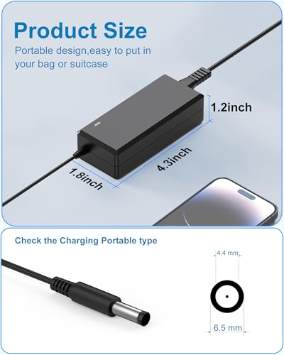 for Samsung Monitor Power Cord DC 14V 4A for Samsung SyncMaster 32” 27" 24" 22" 23" 20" 19" 18" 17" 15” Screen LED LCD TFT Monitor TV Power Supply Cord