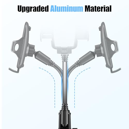 Cup Phone Holder for Car with 360° Adjustable Long Gooseneck, Cell Phone Holder Mount for Car | Truck | Golf Cart Compatible with iPhone & Samsung & All Smartphones
