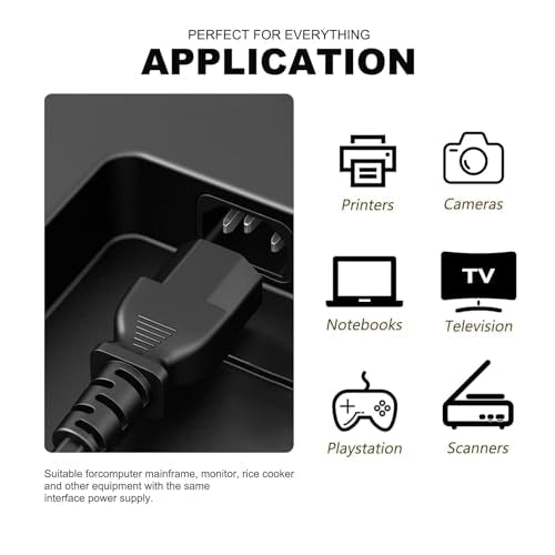 10FT 3-Prong AC Power Cord for ION Speakers & Monster Rockin Roller – Replacement Cable for Block Rocker, Tailgater, Pathfinder & Total PA Series