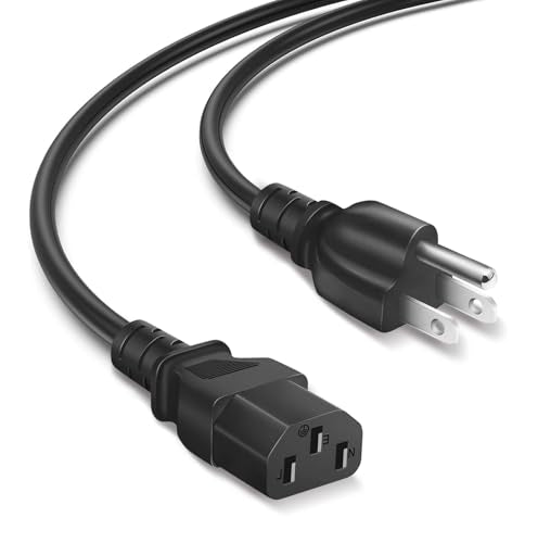10FT 3-Prong AC Power Cord for ION Speakers & Monster Rockin Roller – Replacement Cable for Block Rocker, Tailgater, Pathfinder & Total PA Series