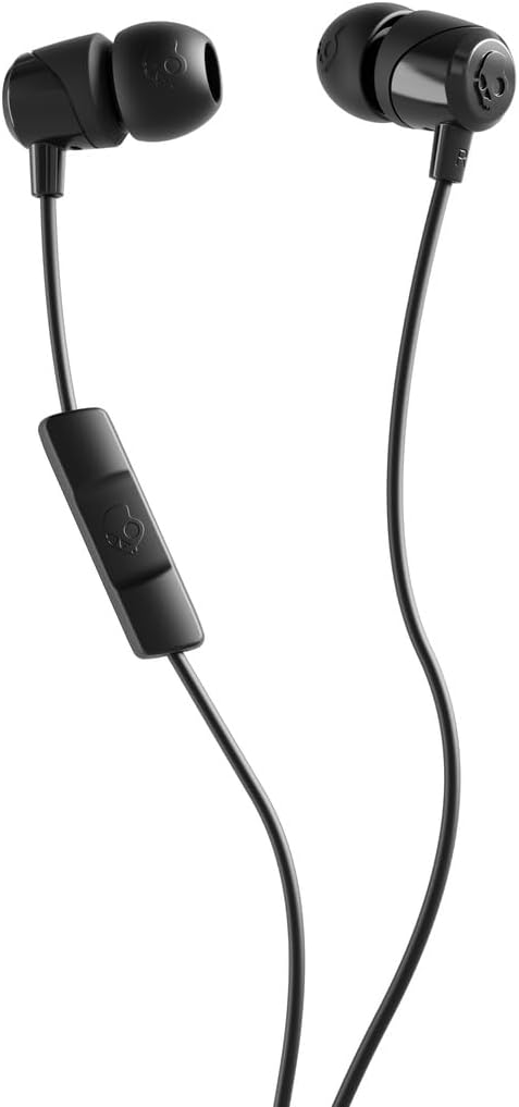 Skullcandy Jib USB-C Wired Earbuds with Noise Isolation, Inline Microphone Call and Track Control for iPhone Android, Ear Gel Sizes Included for Custom Fit - True Black