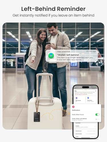 LOXP Wallet Tracker Card – Works with Apple Find My [Apple MFi Certified, iOS Only], Slim 1.65mm Bluetooth Item Finder, IP68 Waterproof, Wireless Rechargeable GPS Locator for Wallet, Keys & Luggage