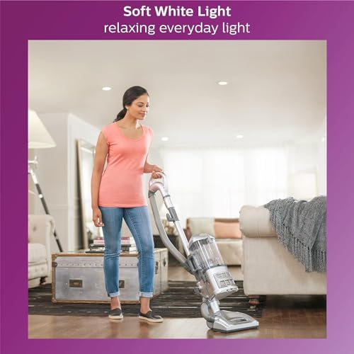 PHILIPS LED 40W A19 4-Pack Basic Soft White (2700K) 450 Lumen (6.5W = 40W) Frosted Flicker-Free Light Bulbs