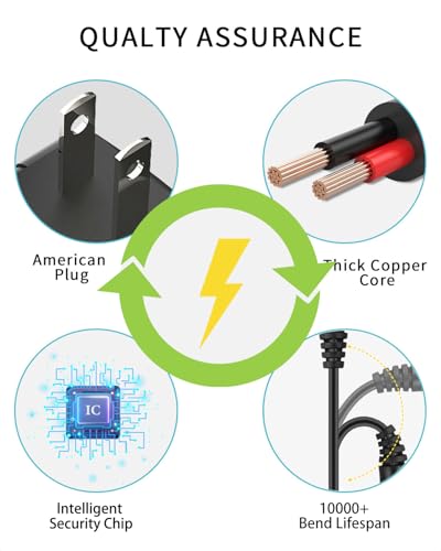 12V 2A Power Supply Adapter with 8 Tips – Universal 12V 2000mA Charger for LED Strip, CCTV, Router, GPS & More (6FT Cable)