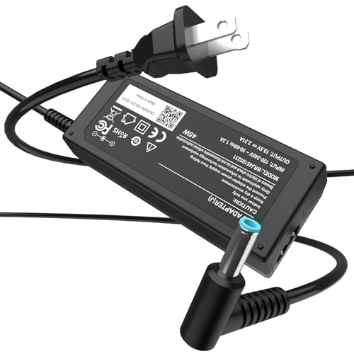 45W Charger Compatible with HP Laptop Charger - Compatible with HP Stream 11 13 14, Pavilion x360 11 13 15 17, Envy, ProBook, EliteBook, Spectre, Notebook 14 15 Power Supply Cord