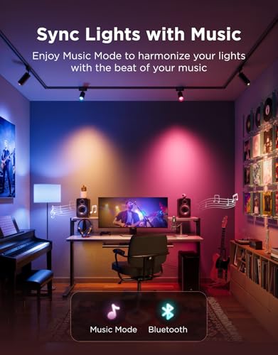 Govee E12 Led Bulb, Smart Light Bulbs Work with Matter, Alexa, Google Assistant, WiFi Candelabra Bulbs 40 Watt Equivalent, RGBWW Color Changing Light Bulb, 2.4GHz Only, 450 LM, 4 Pack