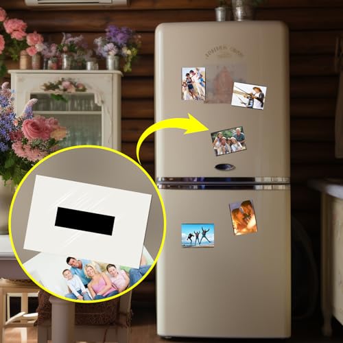 10 Feet x1/2 in Magnetic Tape Strips Roll with Adhesive Backing, Flexible Sticky Magnet Tape for Lightweight Craft DIY Projects, Whiteboards and Fridge Organization (0.06" Thick)