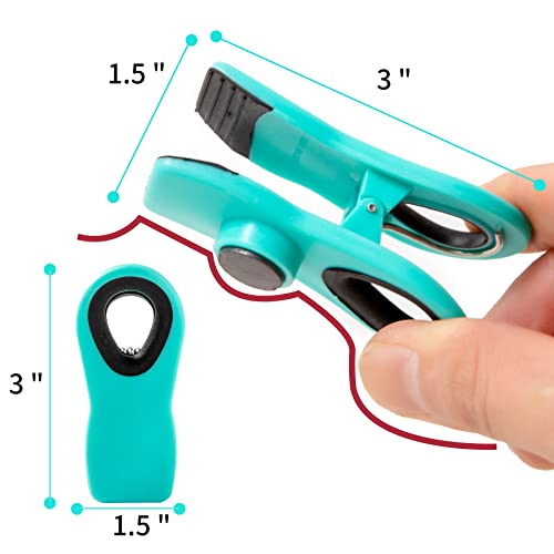 Chip Clips Bag Clips Magnetic Bread Bag Food Package with Silicone Textured Mouth, 10 Pieces in 5 Colors