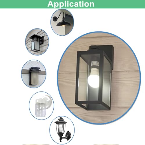 4-Pack Dusk to Dawn LED Light Bulbs, 75W Equivalent, Daylight 5000K 1,100LM, Automatic On/Off Outdoor Light, E26 A19 10W Bright Porch Light Bulbs, for Indoor/Outdoor Yard Patio Garage Garden
