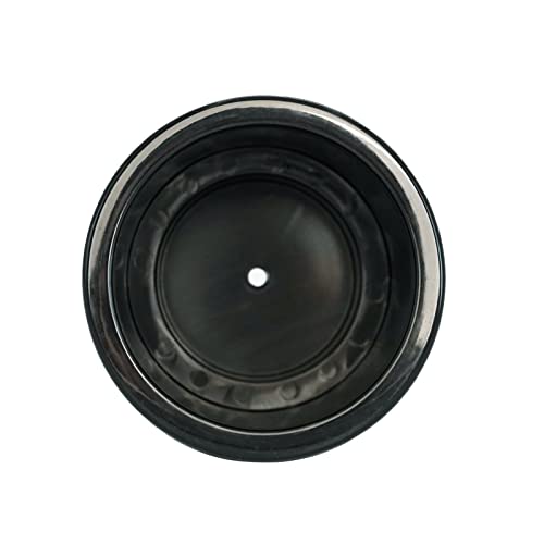 Yuanhe Black Plastic Cup Drink Holder Insert with Drain for Marine Boat RV Camper, 4PCS
