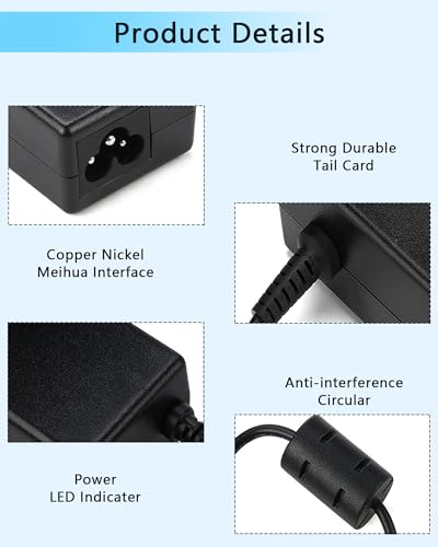 65W 19V 3.42A Laptop Charger Compatible with Acer Chromebook 11 R11 13 14 15 CB3-532 CB3-111 CB3-131 CB3-431 CB5-571 CB5-132T C738T C740 N15Q8 N16P1 N20C5 A11-065N1A Computer Power Cord