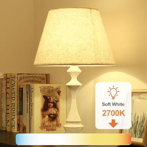 TJOY 24 Pack A19 LED Light Bulbs Soft Warm White 2700K, 60 Watt Equivalent, Efficient 9W, E26 Standard Base, Non Dimmable Energy Saving Warm Light Lamp Bulb, 800LM 120V, for Home, Bedroom, Living Room
