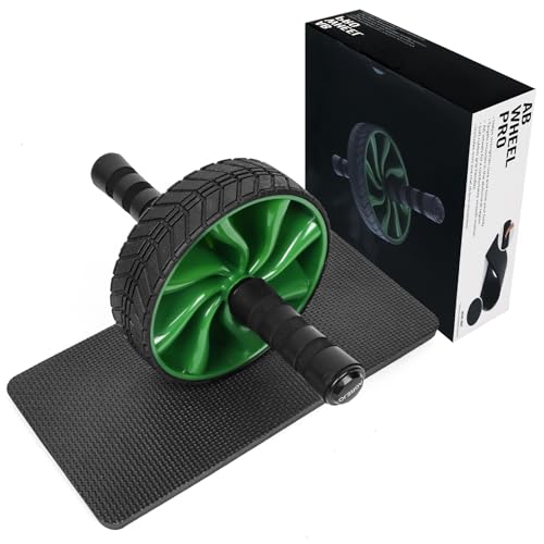 Ab Roller Wheel - AGREJO Ab Workout Equipment for Abdominal & Core Strength Training, Home Gym Fitness Equipment, Exercise Wheel for Men Women