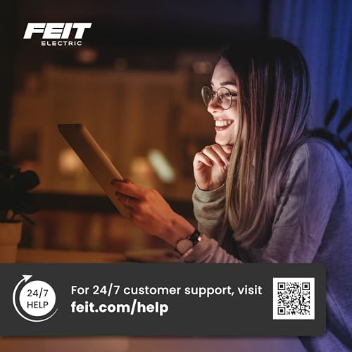 Feit Electric A19 LED Light Bulb, 60W Replacement, Dimmable, Selectable Color Temperatures (2700K-5000K), 800 Lumens, General Purpose Light Bulbs, 15,000-Hour Lifetime, OM60DM/5CCTCA/LED/ 10 Pack