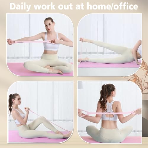 Figure 8 Resistance Band with Handles, Elastic Bands for Working Out,Arm,Back,Shoulder Training Elastic Ropes,Exercise Equipment for Yoga, Pilates,Physical Therapy Stretching