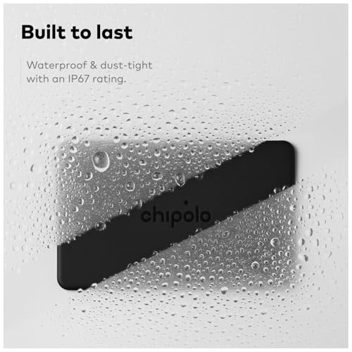 Chipolo CARD – Rechargeable Wallet Tracker Card, Bluetooth Tracker, Item Locator, Passport Finder Compatible with Apple Find My or Find Hub with Call Your Phone & Out of Range Alerts