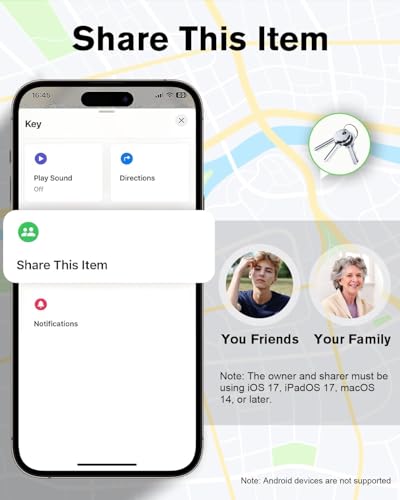 Smart Tracker Tag Item Finder 4Pack, Compatible with Apple Find My APP (iOS Only), IP67 Waterproof, Replaceable Battery, Suitable for Luggage, Bags, Wallets, Backpacks, Keys (weTag mini)