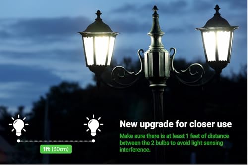 4-Pack Dusk to Dawn LED Bulbs – 10W 5000K Daylight, A19 E26 Outdoor Sensor
