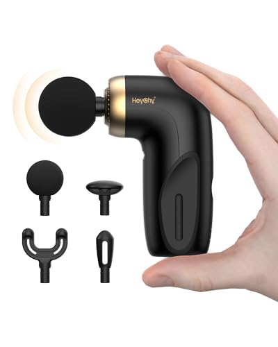 A1 Super Mini Massage Gun, Percussion Deep Tissues Muscle Massager, Travel Massage Gun, Compact Sports Massager, Portable Handheld Massager for Office, Home, Athletes(Black)