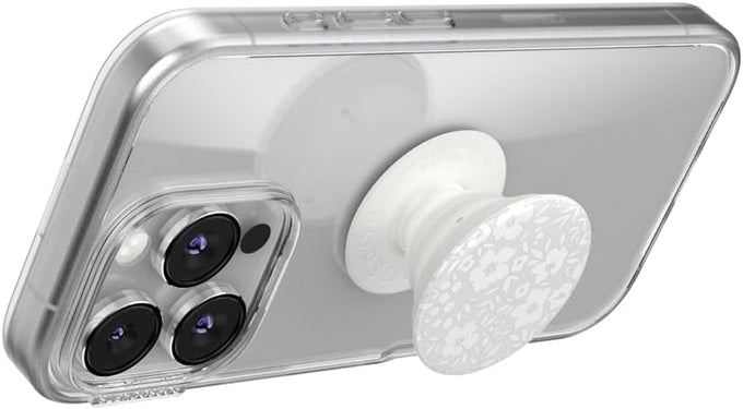 PopSockets Phone Grip with Expanding Kickstand, Adhesive Grip, Cute PopSockets - Blanc Fresh