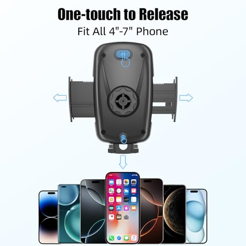 Cup Phone Holder for Car with 360° Adjustable Long Gooseneck, Cell Phone Holder Mount for Car | Truck | Golf Cart Compatible with iPhone & Samsung & All Smartphones