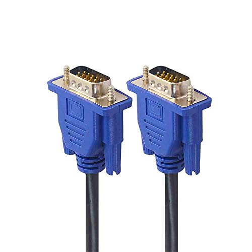 EKYLIN VGA Cable, 1.5m/5Feet Male to Male Video Extension Cable Adapter for Computer PC to Monitor Screen Projector with Socket Port
