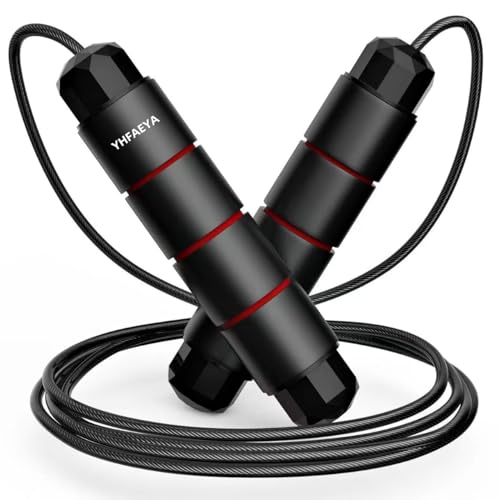 Jump Rope,Adjustable Jumping Rope,Tangle Free Fast Ball Bearings skipping rope,Suitable for Men, Women, and Kids,Fitness,Workout and Slimming at Home,School.