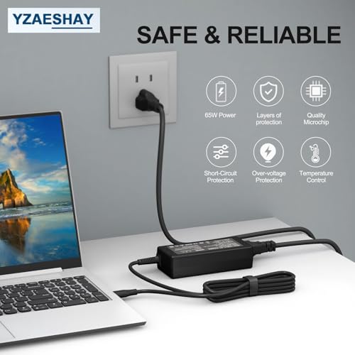 Replacement 65W USB C Laptop Charger Compatible with HP Chromebook and All 65W USB Type C Power Adapter