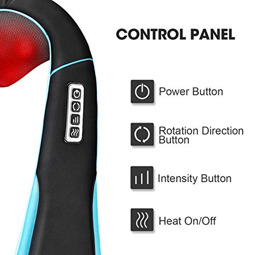 MagicMakers Shiatsu Neck Massager with Heat for Pain Relief Deep Tissue – Valentine's Day Gifts for Him, Her | Ideal for Men, Women, Mom & Dad – Amazing Back & Shoulder Relief from Daughter or Son