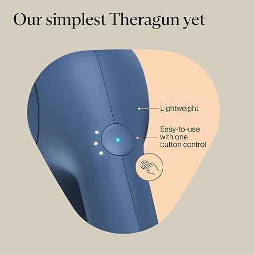 TheraGun Relief Handheld Massage Gun – Lightweight Percussive Massager for Back, Legs, Shoulders & Full Body Relaxation