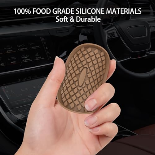 ME.FAN Car Cup Coasters [4 Pack] Silicone Car Coasters/Cup Mats, Non-Slip Recessed Car Interior Accessories Coffee